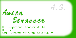 anita strasser business card